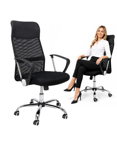 Кресло офисное, для офиса, удобное, черное Just Sit Prestige Xenos