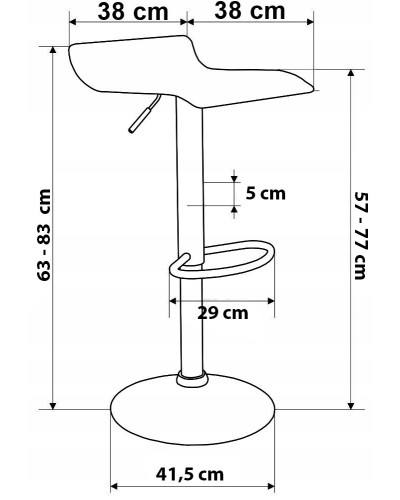 Барный стул Hoker Just Sit VIA-белый