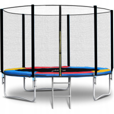 Батут Just Fun 252см Multicolor наружная сетка + стремянка