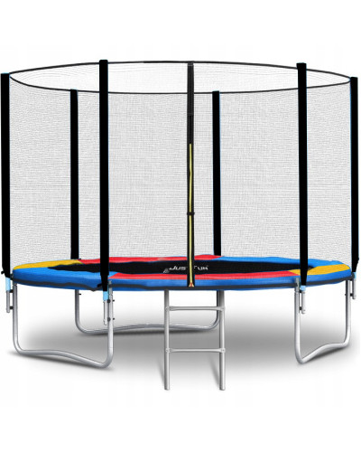 Батут Just Fun 252см Multicolor наружная сетка + стремянка