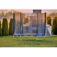 Батут Just Fun 312см Multicolor наружная сетка + стремянка