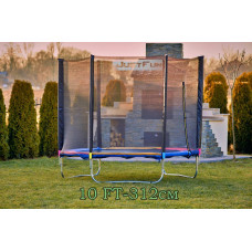 Батут Just Fun 312см Multicolor наружная сетка + стремянка