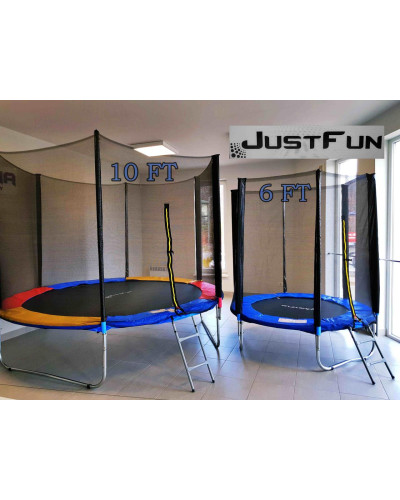 Батут Just Fun 183см Blue наружная сетка