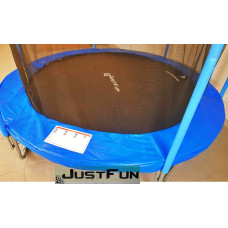 Батут Just Fun 244см Blue внутренняя сетка + стремянка