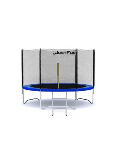 Батут Just Fun 252см Blue наружная сетка + стремянка