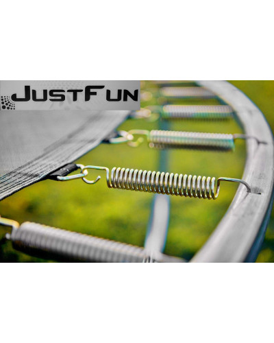 Батут Just Fun 404 см Multicolor наружная сетка + стремянка
