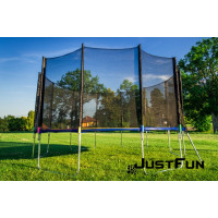 Батут Just Fun 404 см Multicolor наружная сетка + стремянка