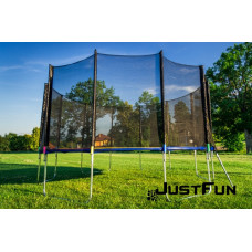 Батут Just Fun 404 см Multicolor наружная сетка + стремянка