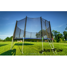 Батут Just Fun 404 см Multicolor наружная сетка + стремянка