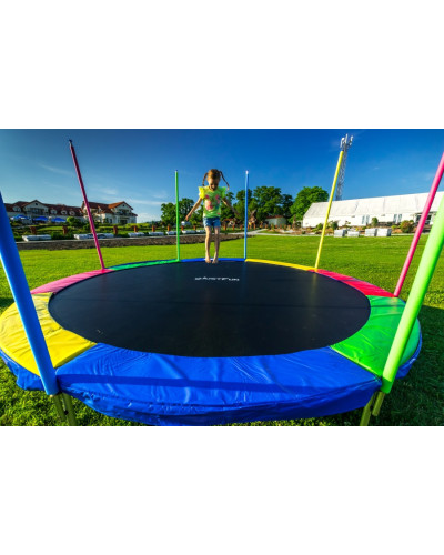 Батут Just Fun 404 см Multicolor наружная сетка + стремянка