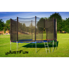 Батут Just Fun 490 см Multicolor наружная сетка + стремянка