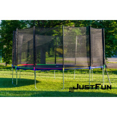 Батут Just Fun 490 см Multicolor наружная сетка + стремянка