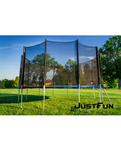 Батут Just Fun 374 см Multicolor наружная сетка + стремянка
