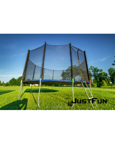 Батут Just Fun 374 см Multicolor наружная сетка + стремянка
