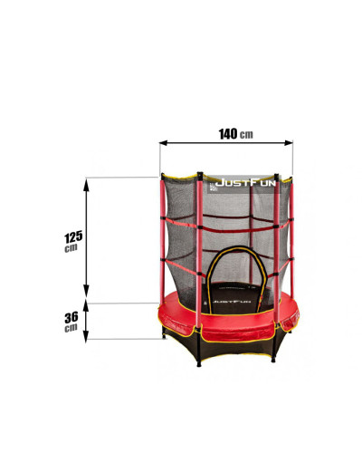 Батут Just Fun 140см Red