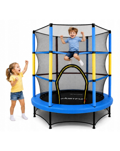 Батут, для детей, развлекательный, стильный, удобный, Just Fun 140см Blue