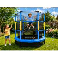 Батут, для детей, развлекательный, стильный, удобный, Just Fun 140см Blue