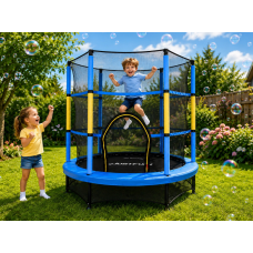 Батут, для детей, развлекательный, стильный, удобный, Just Fun 140см Blue
