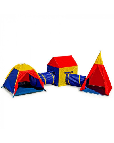 Детская палатка 5 в 1 IGLO + WIGWAM + ТУНЕЛЬ + Домик - 8906