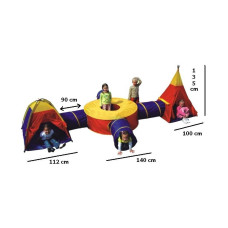 Детская палатка 7 в 1 домики+4 туннеля+Iglo - 8905
