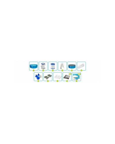 Бассейн каркасный Bestway 56438 (457х122см) 11 в 1