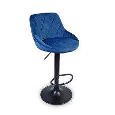 Барный стул Hoker Just Sit TOLEDO Velvet-синий