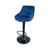 Барный стул Hoker Just Sit TOLEDO Velvet-синий
