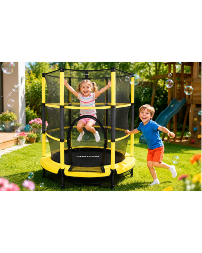Батут, для детей, развлекательный, стильный, удобный, Just Fun 140см Yellow
