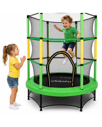 Батут, для детей, развлекательный, стильный, удобный, Just Fun 140см Green