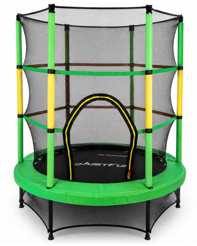 Батут, для детей, развлекательный, стильный, удобный, Just Fun 140см Green