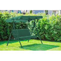 Садовая качеля JUST GARDEN RELAX трехместная (зеленая)