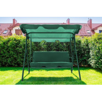 Садовая качеля JUST GARDEN RELAX трехместная (зеленая)