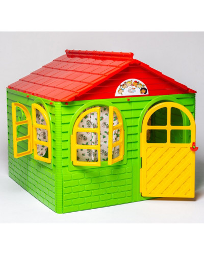 Домик для детей Gardentoys 02550/3 (средний) (зелено-красный)