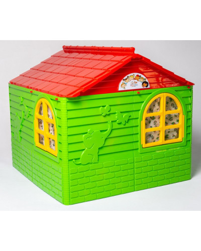 Домик для детей Gardentoys 02550/3 (средний) (зелено-красный)
