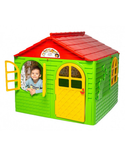 Домик для детей Gardentoys 02550/3 (средний) (зелено-красный)