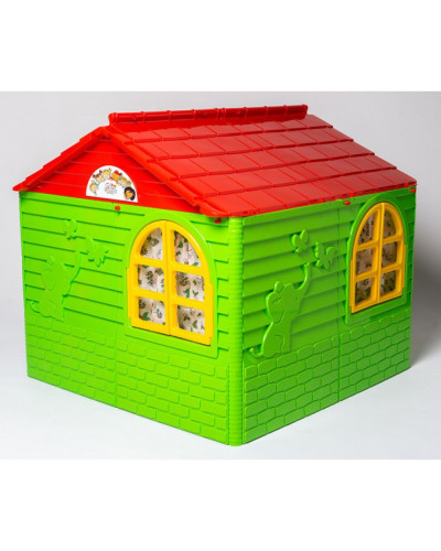 Домик для детей Gardentoys 02550/3 (средний) (зелено-красный)