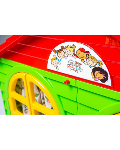 Домик для детей Gardentoys 02550/3 (средний) (зелено-красный)