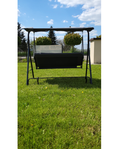Садовая качеля JUST GARDEN RELAX трехместная (серая)