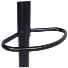 Барный стул Hoker Just Sit MONZO-VELVET- черный с черной ножкой