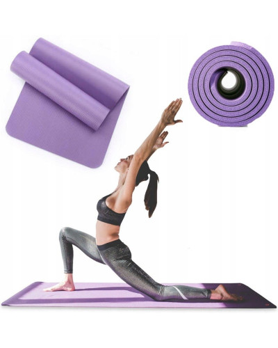 Килимок для йоги Fitness BE READY (чорний)180x62см