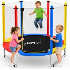 Батут Just Fun 152см Multicolor наружная сетка, детский, в сад