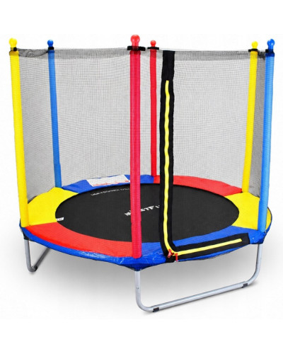 Батут Just Fun 152см Multicolor наружная сетка, детский, в сад