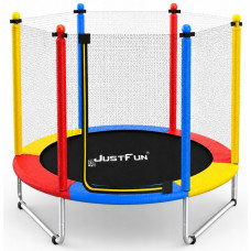 Батут Just Fun 152см Multicolor наружная сетка, детский, в сад