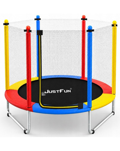 Батут Just Fun 152см Multicolor наружная сетка, детский, в сад