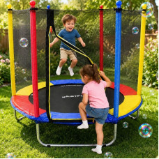 Батут Just Fun 152см Multicolor наружная сетка, детский, в сад