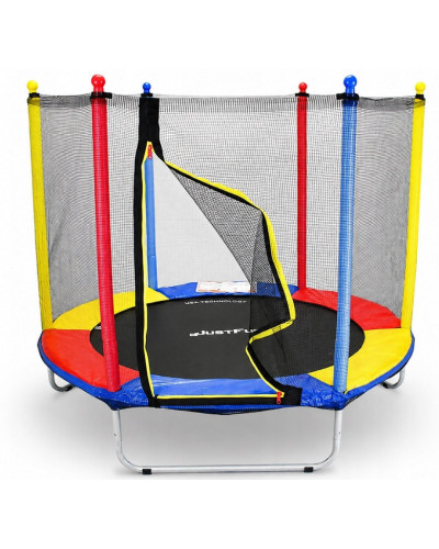 Батут Just Fun 152см Multicolor наружная сетка, детский, в сад