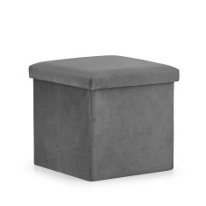 Розкладний Пуф М - 30х30х30см Velvet (сірий)