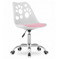 Офисное кресло Just Sit RENO (бело-розовое)