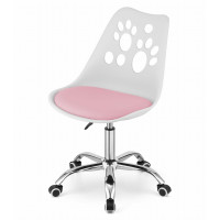 Офисное кресло Just Sit RENO (бело-розовое)