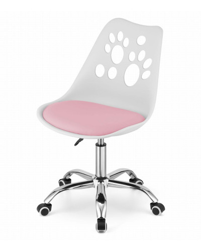 Офисное кресло Just Sit RENO (бело-розовое)
